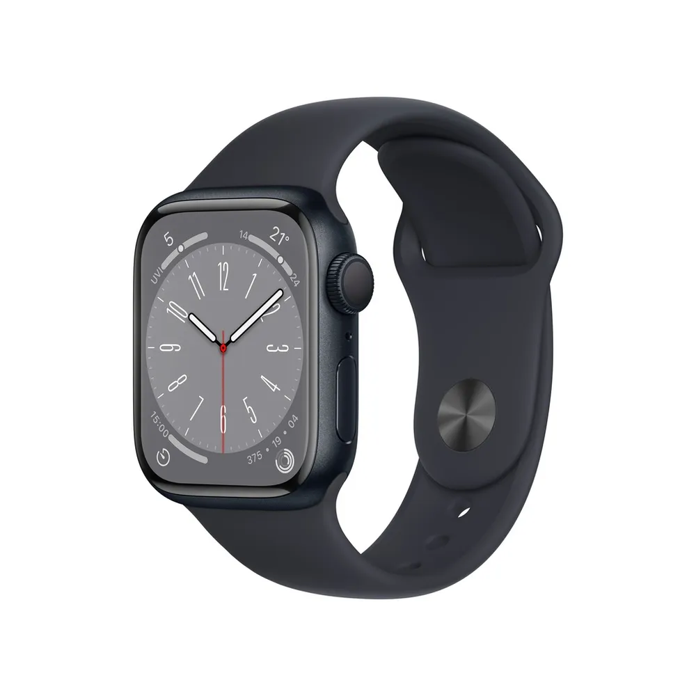 Apple Watch Series 8 Midnight Aluminum with Midnight Sport Band (45mm, Wifi+Cellular)