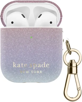 kate spade New York Protective Case for AirPods (1st & 2nd Generation) - Ombre Glitter Pink