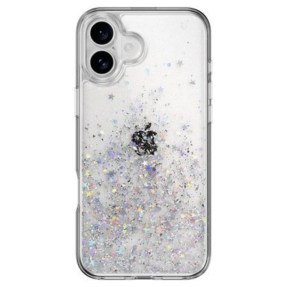 Starfield 3D Glitter Case Transparent for iPhone 16 Plus