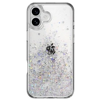 Starfield 3D Glitter Case Transparent for iPhone 16 Plus