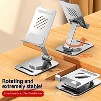 360 Degrees Rotate Metal Desk Mobile Phone Holder Stand For Pad Adjustable Desktop Tablet Holderl Table Cell