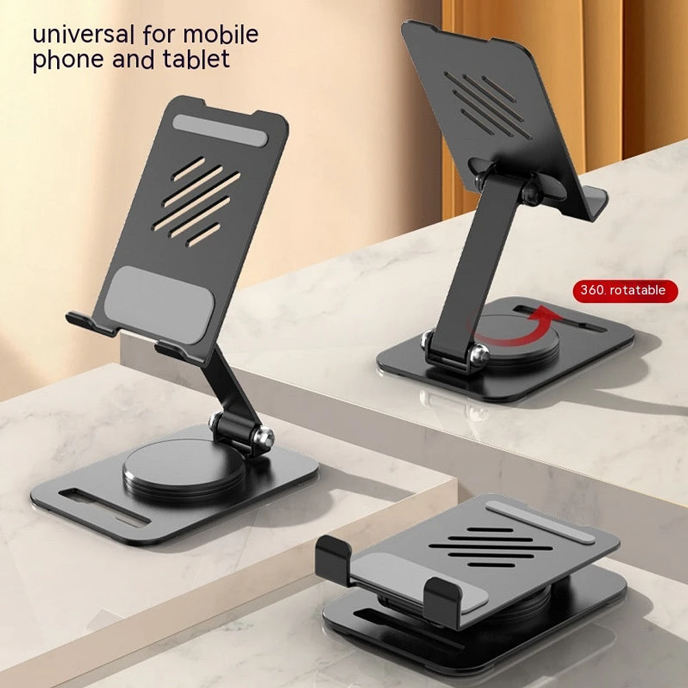 360 Degrees Rotate Metal Desk Mobile Phone Holder Stand For Pad Adjustable Desktop Tablet Holderl Table Cell