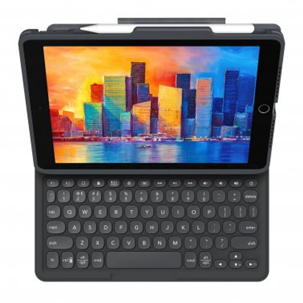 iPad 10.2 2019-2021 7th-9th Gen ZAGG Black/Grey Pro Keys Keyboard