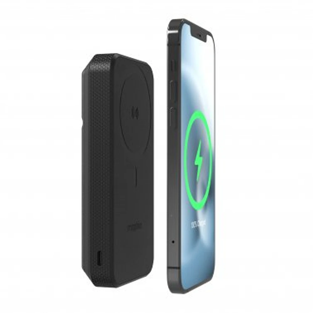 mophie universal battery snap+ 10k powerstation stand - black