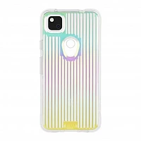 Google Pixel 4a Case-Mate Iridescent Tough Groove Case