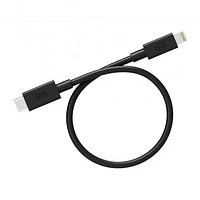 PureGear Black (23cm) Lightning to USB-C Charge and Sync Cable