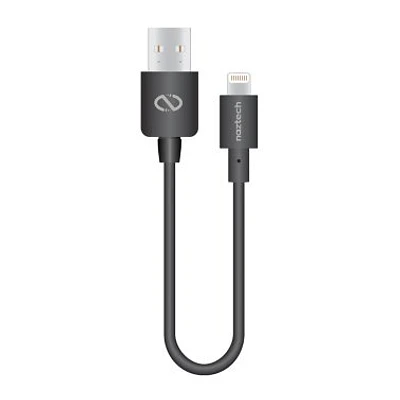 Naztech 6in. USB-A to Lightning Charge and Sync Cable - Black