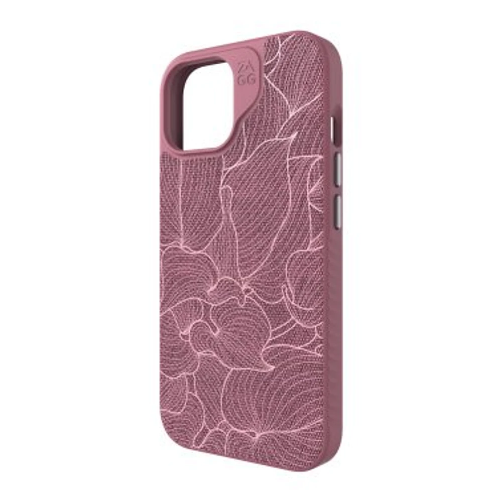 iPhone 15/14/13 ZAGG/GEAR4 Graphene London Snap Case - Dusty Rose