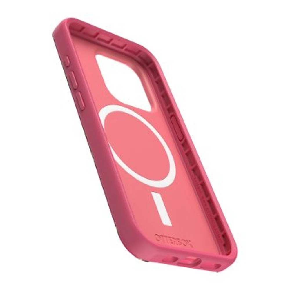 iPhone 15 Pro Otterbox Symmetry w/ MagSafe Graphics Series Case - Pink - Flamingo Pink