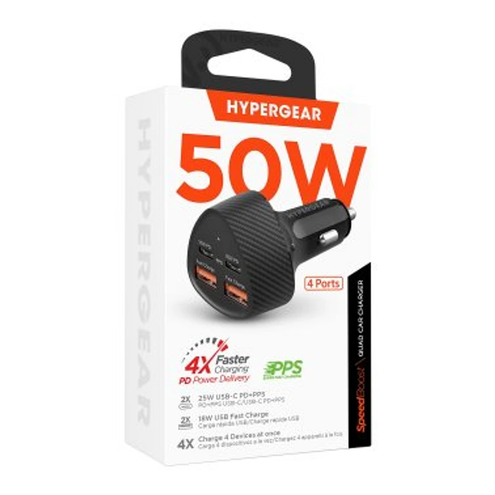 HyperGear SpeedBoost 50W Car Charger