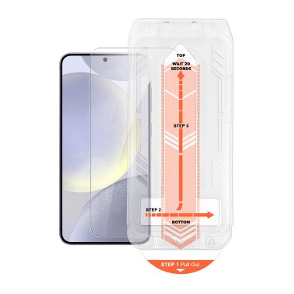 Samsung Galaxy S24 HyperGear HD Tempered Glass Screen Protector w/ Easy Installation Applicator Tray