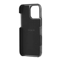 iPhone 16 Pro Max Coach Slim Wrap Signature C Case - Charcoal