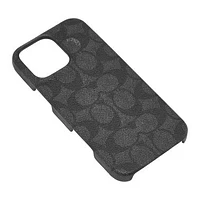 iPhone 16 Pro Max Coach Slim Wrap Signature C Case - Charcoal