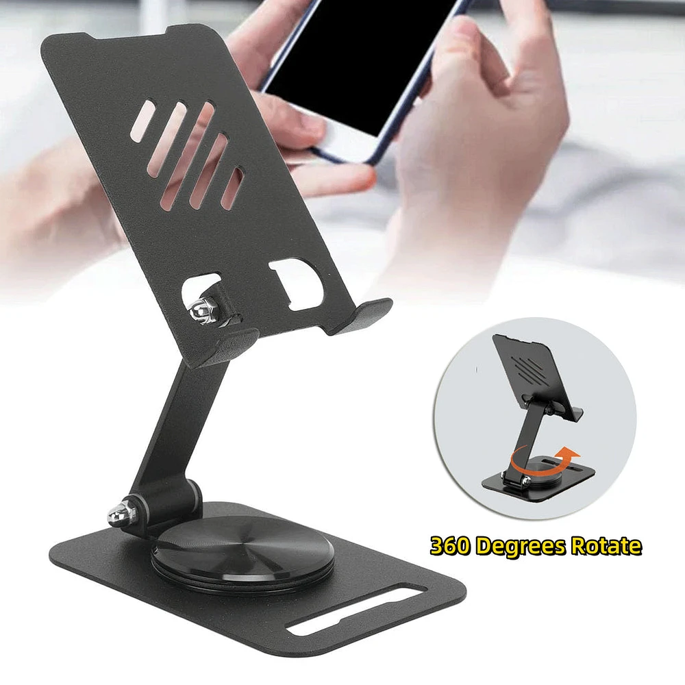 360 Degrees Rotate Metal Desk Mobile Phone Holder Stand For Pad Adjustable Desktop Tablet Holderl Table Cell