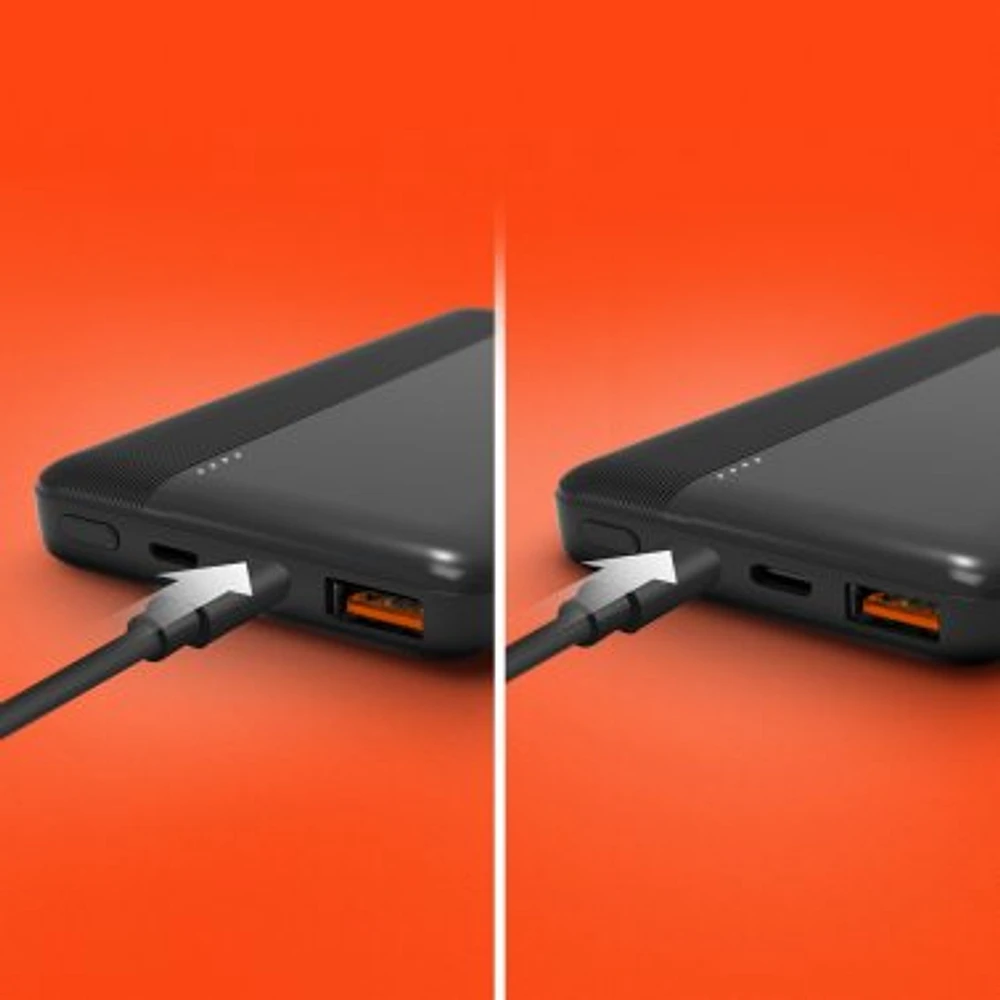 HyperGear 10000mAh 20W Single Port USB-C + 18W Single Port USB-A Portable Power Bank