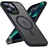 iPhone 14 Pro Max Aura Black Case w/Magsafe -PREMIUM ALLOY BUTTONS BULK