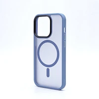 iPhone 14 Pro Max Aura Indigo Baby Blue Case w/Magsafe - PREMIUM ALLOY BUTTONS BULK