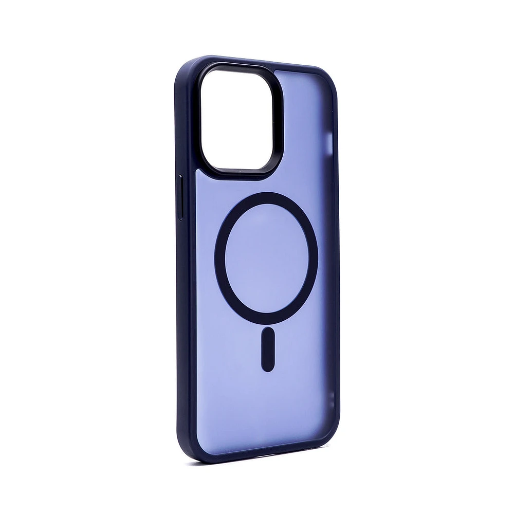 iPhone 14 Plus Aura Navy Blue Case w/Magsafe - PREMIUM ALLOY BUTTONS BULK