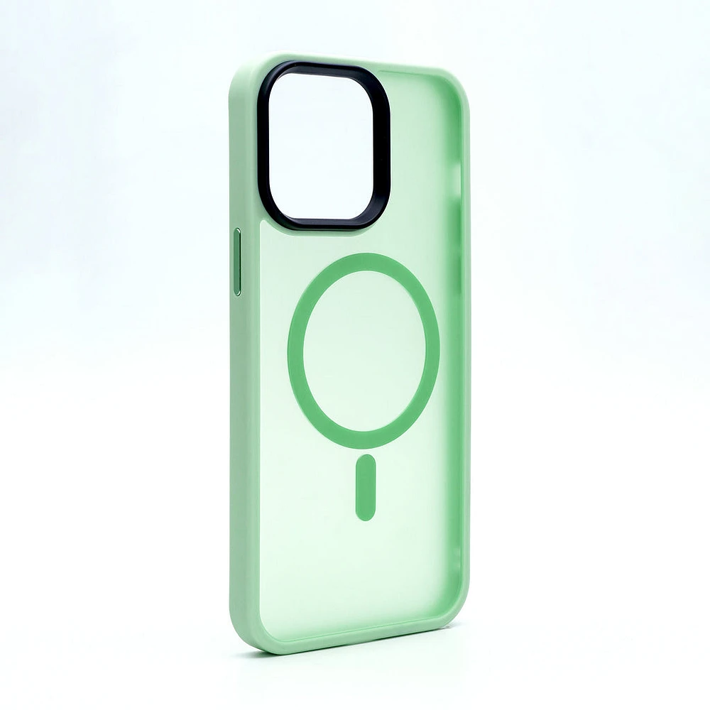 iPhone 14/13 Aura Mint Green Case w/Magsafe - PREMIUM ALLOY BUTTONS BULK