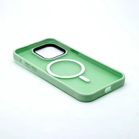 iPhone 14/13 Aura Mint Green Case w/Magsafe - PREMIUM ALLOY BUTTONS BULK