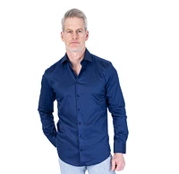 Cotton Satin Finish Solid Dress Shirt
