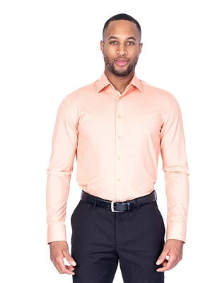 Performance Stretch Solid Dress Shirt - Mango
