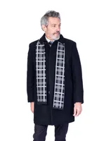 Solid Wool 36" Topcoat - Black