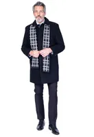 Solid Wool 36" Topcoat - Black