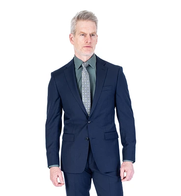 X-Slim Solid Suit - Navy