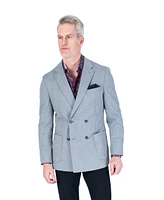 Textured Half-Lined DB Blazer - Grey