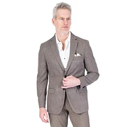 Mini Check Half-Lined Blazer - Beige