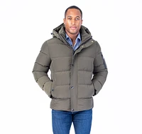 "HUNTERLY" Quilted Puffer Bomber (-35 Degree Rated) - Olive