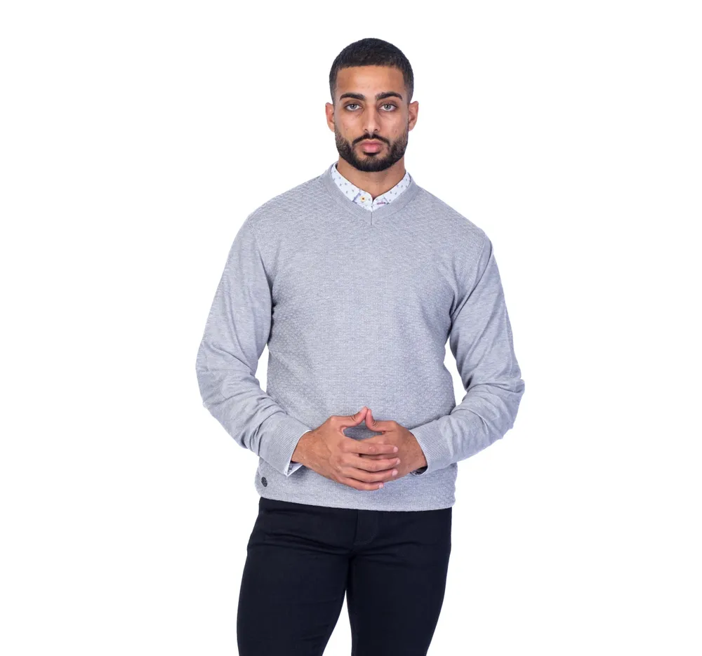 V-Neck Tonal Sweater