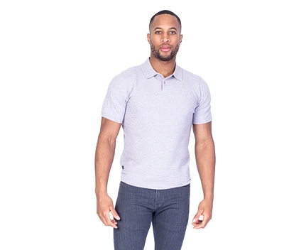 Textured Polo - Lavender