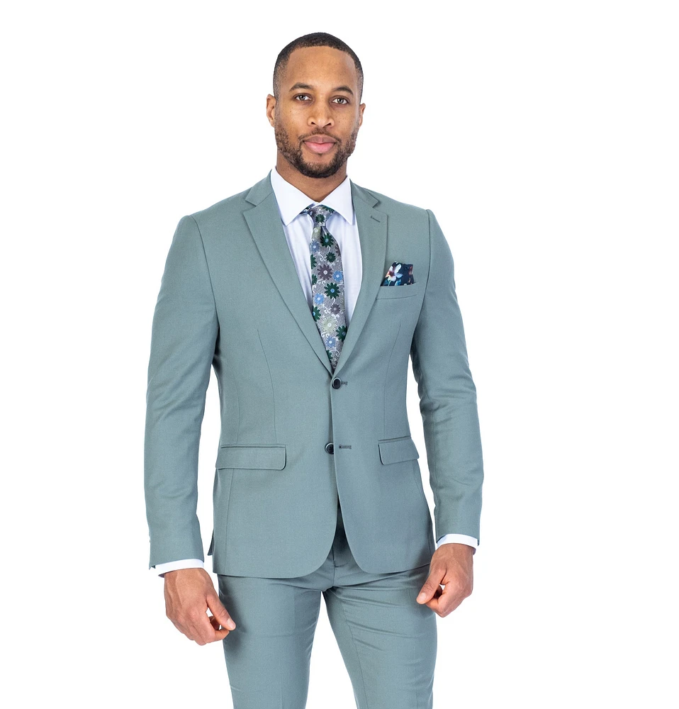 Extra Slim Fit Solid Suit - Sage