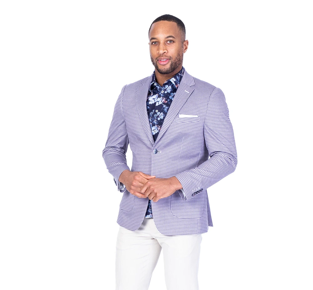 Houndstooth Sports Jacket - Lilac