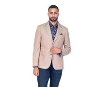 Textured Patch Pocket Blazer - Tan