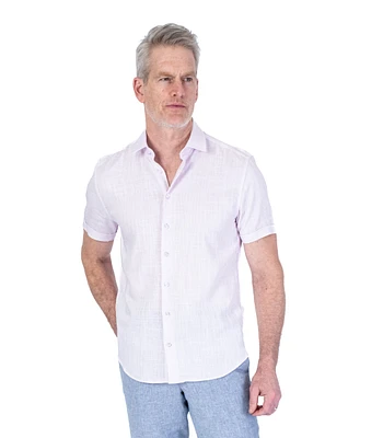 Line/Stretch Solid Short-Sleeve Sport Shirt
