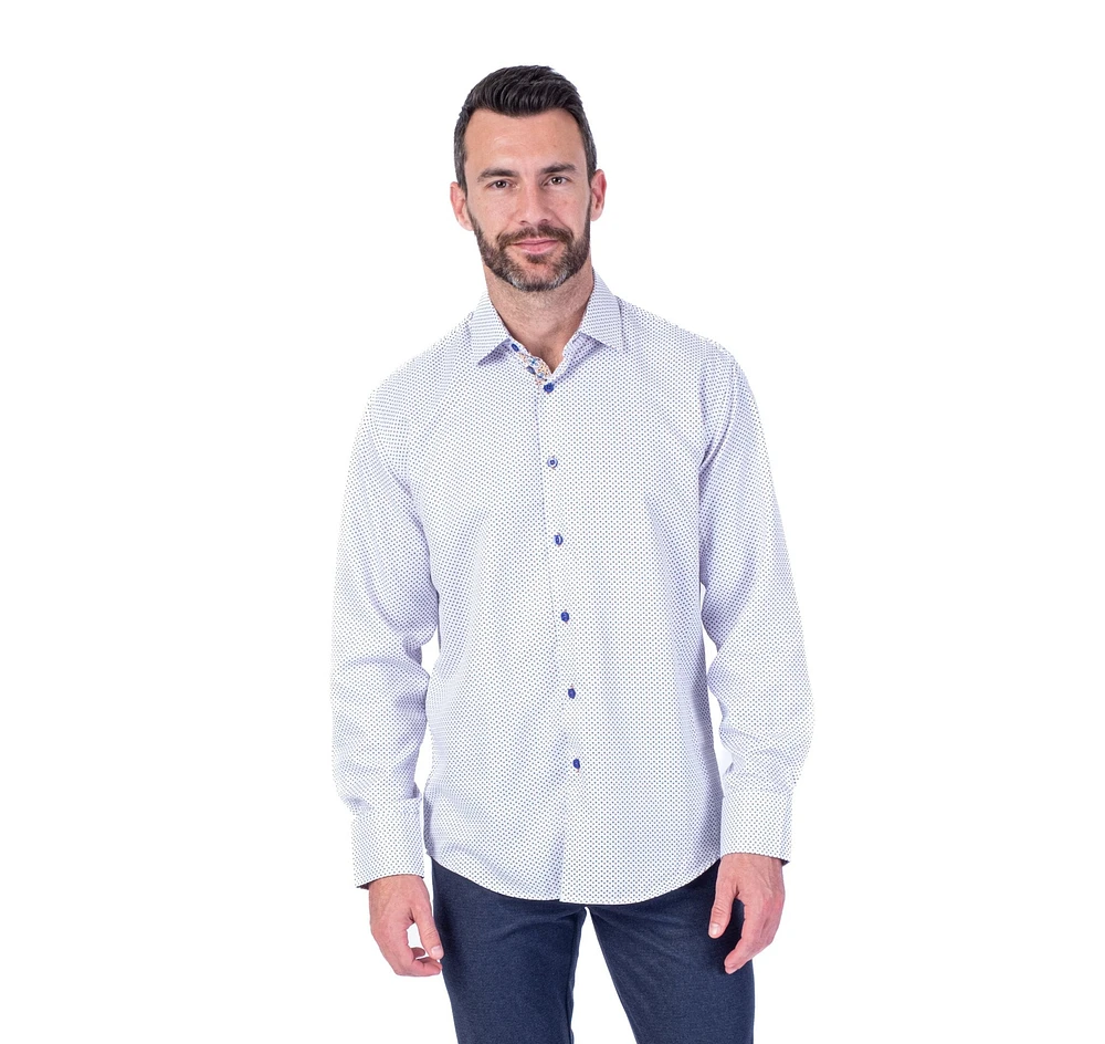 Modern Fit Neat "Arcade" Sport Shirt