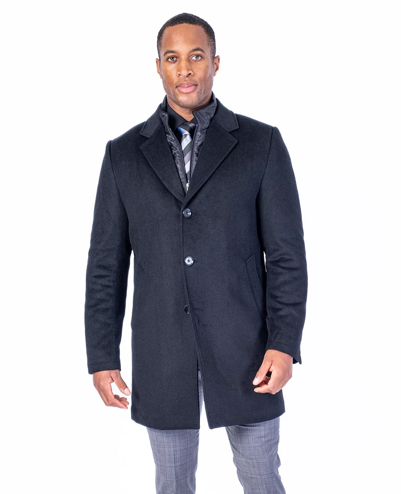 Wool & Cashmere 3/4 Double-Collar Topcoat