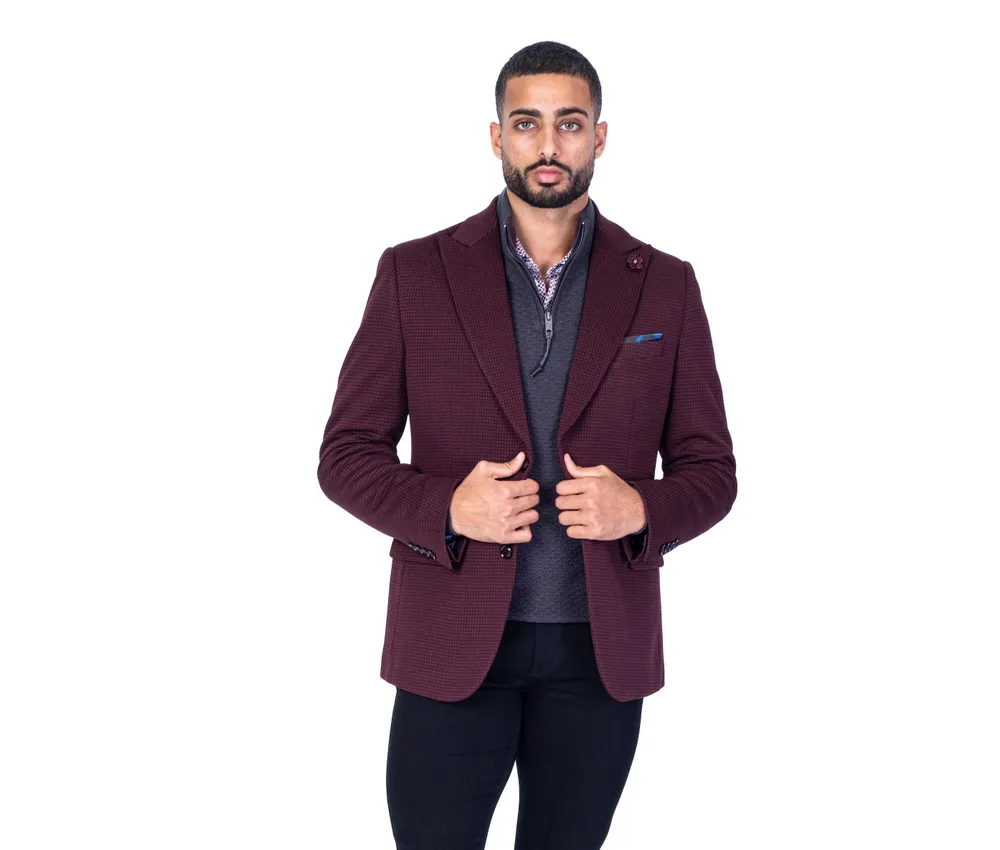 Textured Stretch Sports Jacket