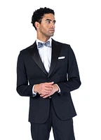 Tonal Diamond Textured Tuxedo - Black