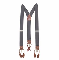 Stretch Adjustable Suspenders - Charcoal