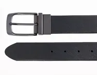 Reversible Curved Buckle Belt - Black / Brown