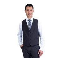 Wool/Stretch Separates Vest - Charcoal