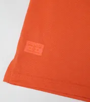 Textured Polo - Orange