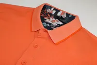 Textured Polo - Orange