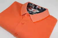 Textured Polo - Orange