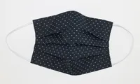 Mini Dot Face Mask - Navy / White