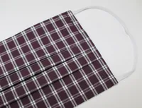 Plaid Italian Print Face Mask w/ Nose Wire